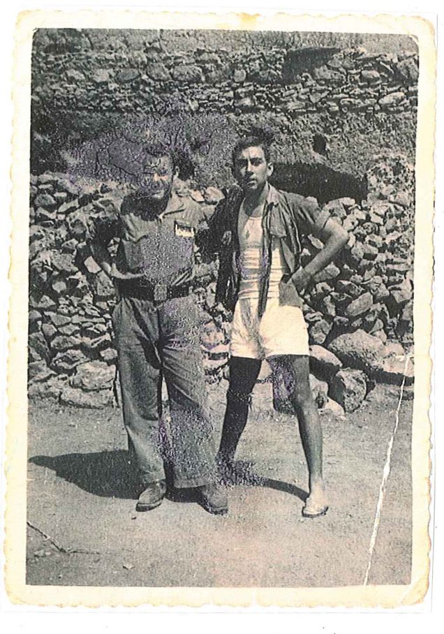 La cantera. Fotografía original de la campaña de Ifni y el Sáhara español, 1958-1959, Batallón Expedicionario Tetuán XIV.