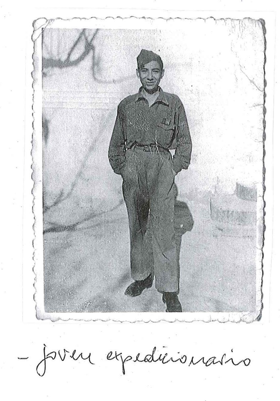 Durán, el protagonista. Fotografía original de la campaña de Ifni y el Sáhara español, 1958-1959, Batallón Expedicionario Tetuán XIV.
