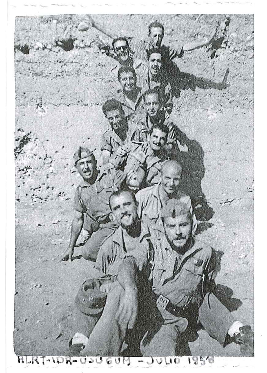 Julio de 1958. Fotografía original de la campaña de Ifni y el Sáhara español, 1958-1959, Batallón Expedicionario Tetuán XIV.
