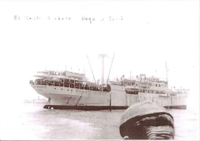 Llegada a Ifni. Fotografía original de la campaña de Ifni y el Sáhara español, 1958-1959, Batallón Expedicionario Tetuán XIV.