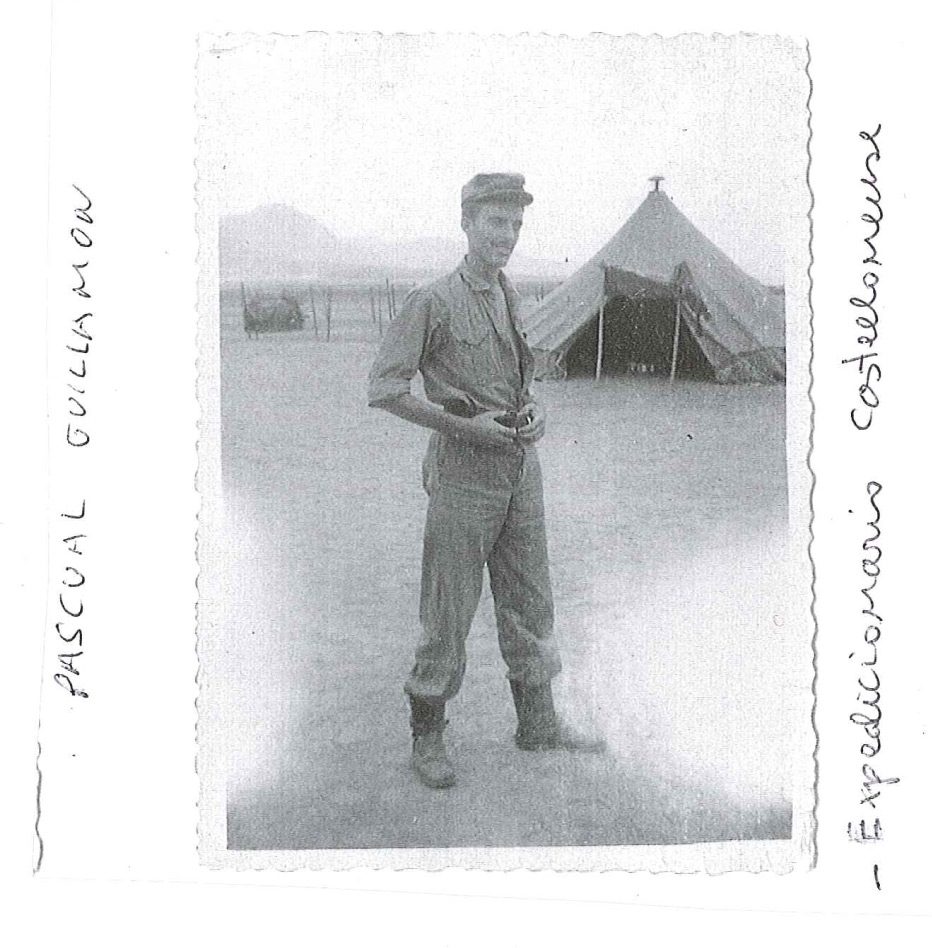 Pascual Guillamón. Fotografía original de la campaña de Ifni y el Sáhara español, 1958-1959, Batallón Expedicionario Tetuán XIV.