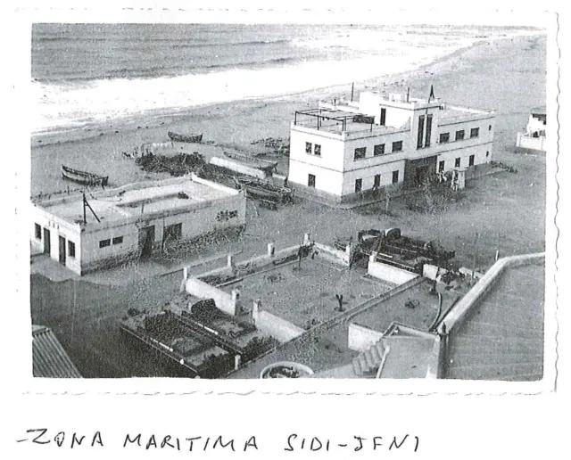 Zona marítima de Sidi Ifni. Fotografía original de la campaña de Ifni y el Sáhara español, 1958-1959, Batallón Expedicionario Tetuán XIV.